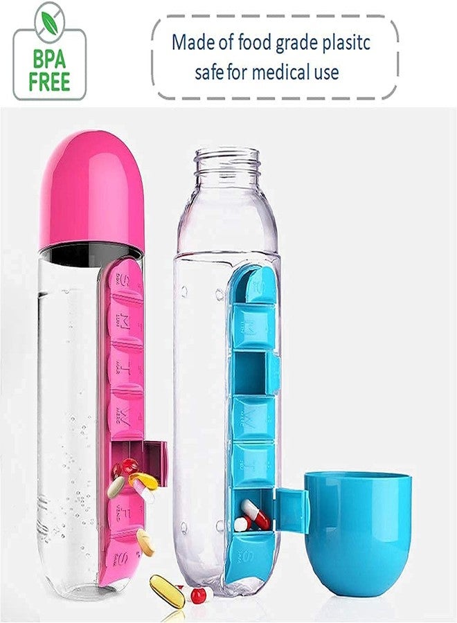 VIDORA Weekly Pill Box Organizer - Medicine Planner with Compartments - Travel-Friendly Vitamin & Tablet Holder - Moisture-Proof, Sorter & Reminder Case for Medication & Supplements - Image 3